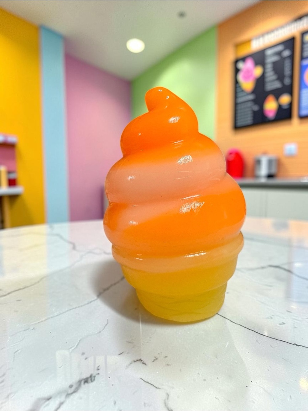 Orange & Yellow Ice Cream Squishy Toy - Brand
